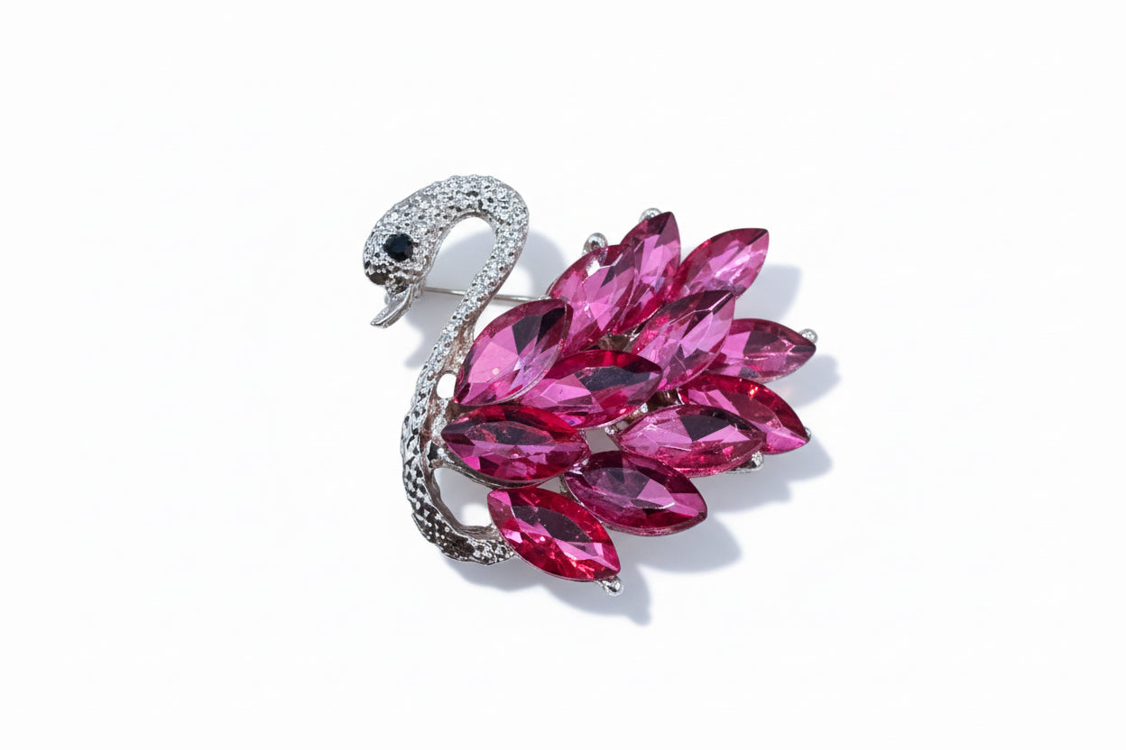 Betsey Johnson Swan Brooch CSBH