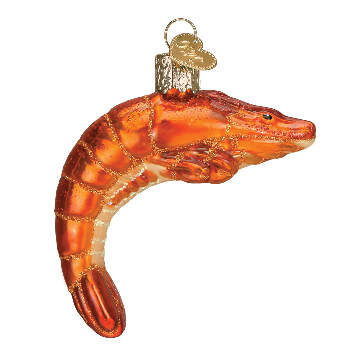 Shrimp Christmas Ornament