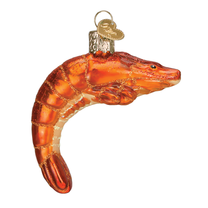 Shrimp Christmas Ornament