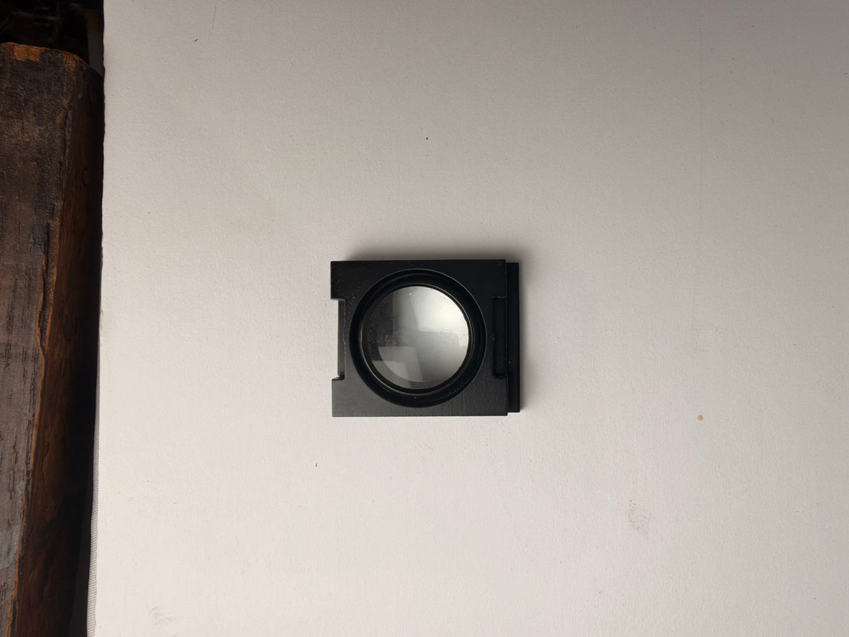 Vintage Vantage Cinema Framing Glass Ground Glass Viewfinder Format Mask Accessory with Leather Pouch