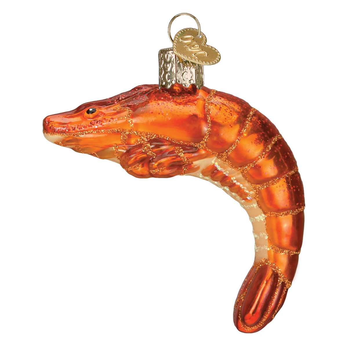 Shrimp Christmas Ornament