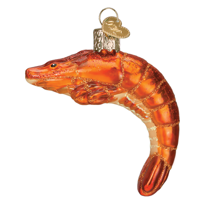 Shrimp Christmas Ornament