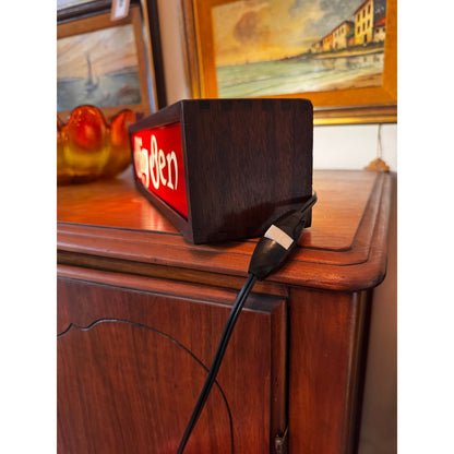 Vintage Big Ben Light up Box Lamp Sign