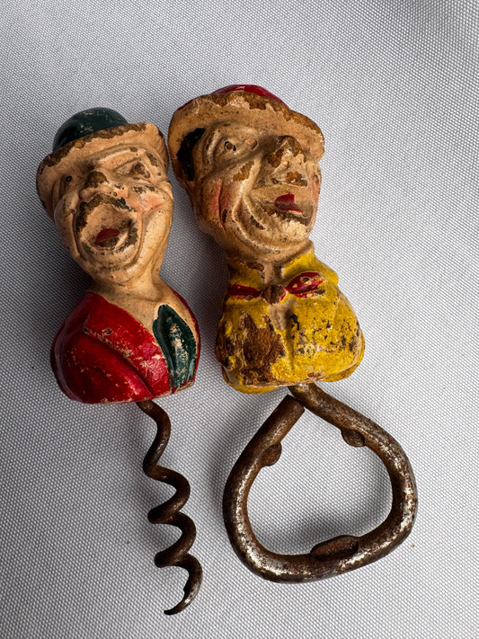 Vtg Laurel/Hardy barware CSBH