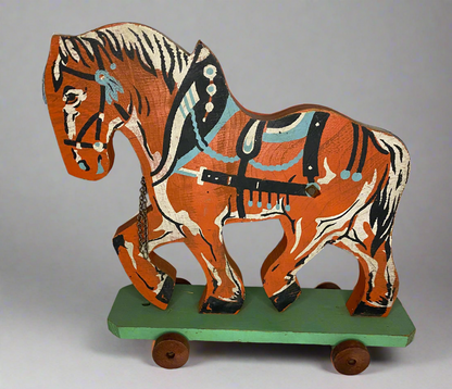 Antique Pull Toy Horse