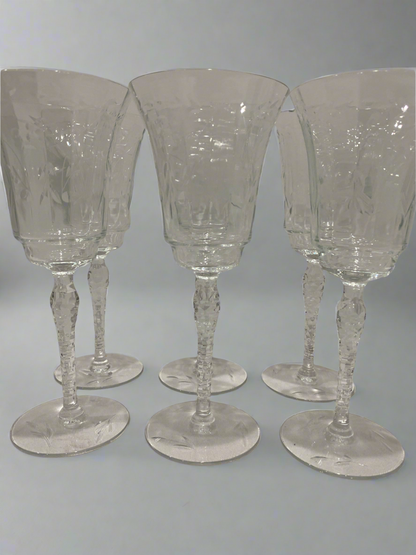 6 tall stem glasses