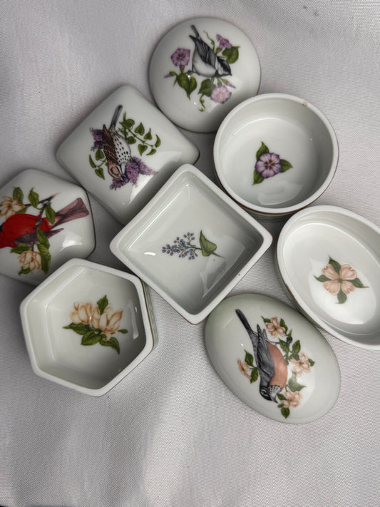 De Paris Porcelaine Songbirds Trinket Box CSBH