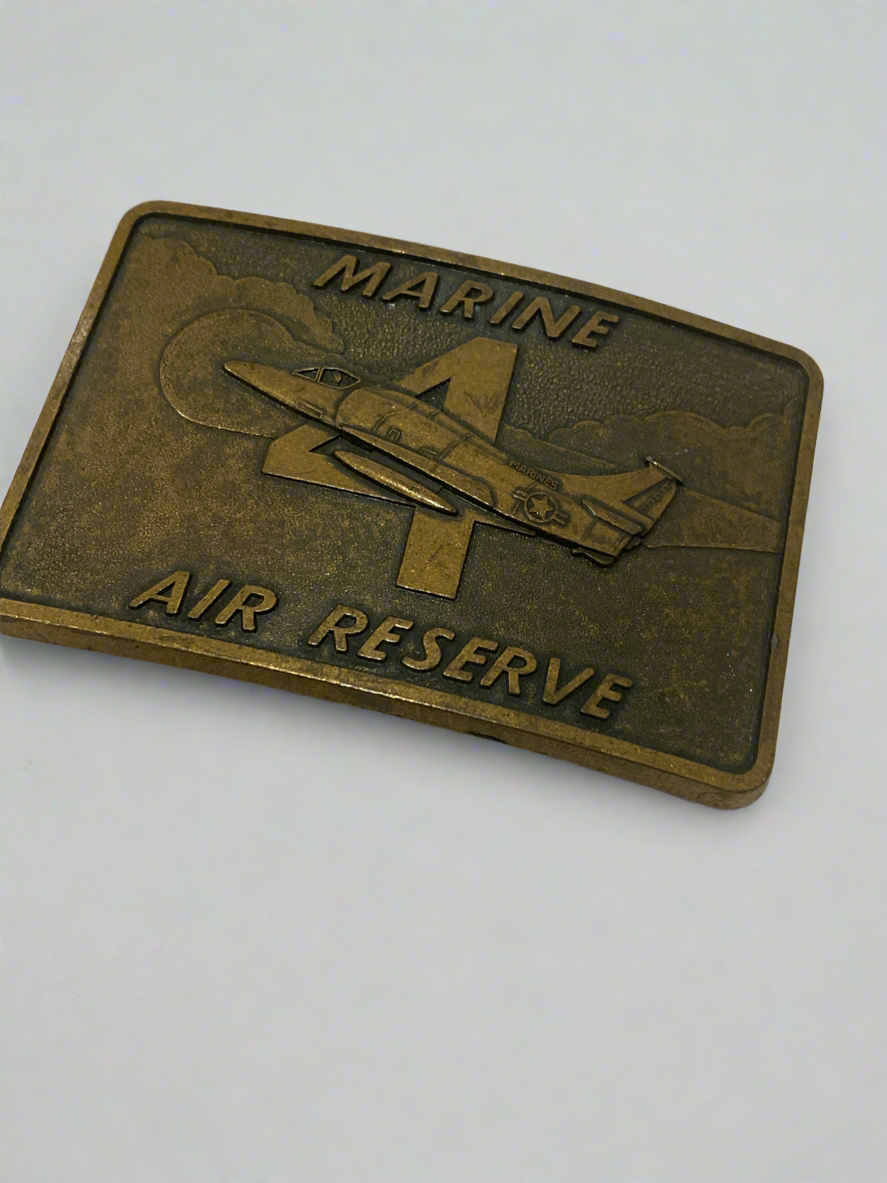 Vtg Marine Air Reserve belt buckle