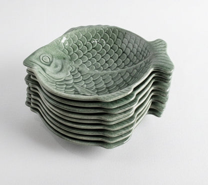 Antique Fish Service Set (16) CSBH