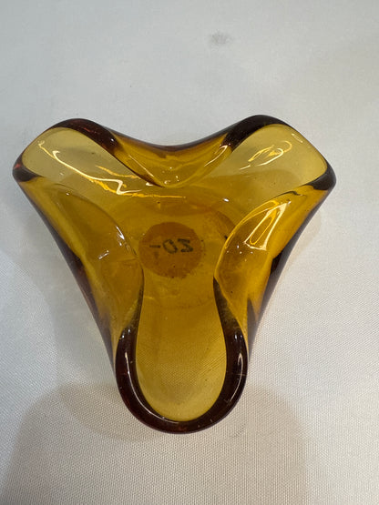Le Smith Glass Co. #3311 Triangular Murano Ashtray