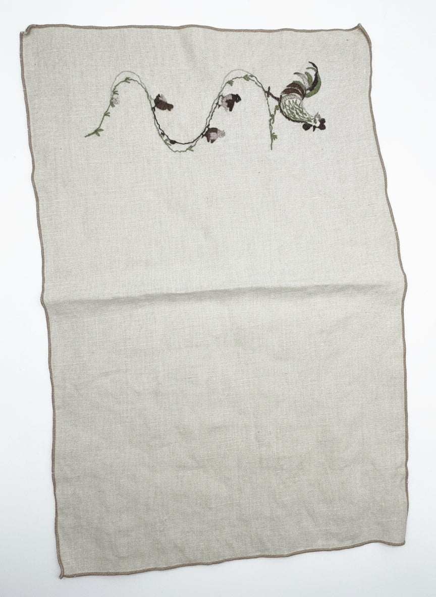 Hen & Chicks Emb Napkin CSBH