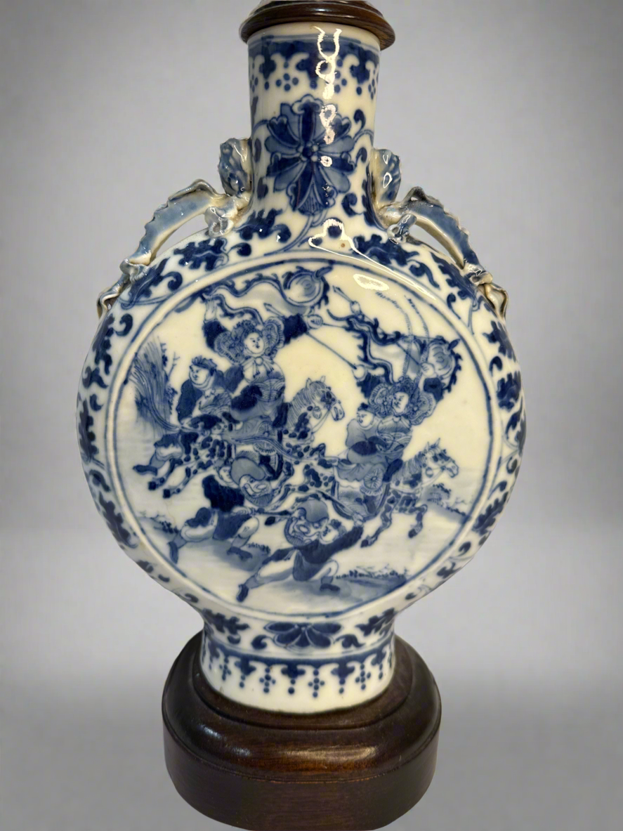 CSRR Blue & White Moon Flask Lamp