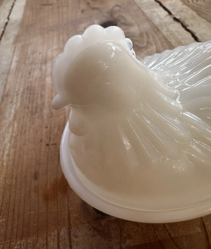 Vtg Heisey Chick on Basket CSBH