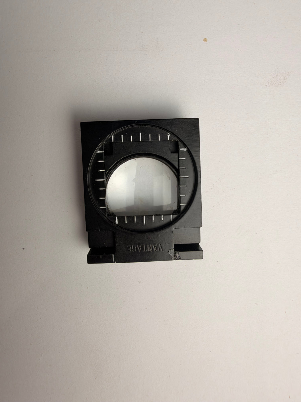 Vintage Vantage Cinema Framing Glass Ground Glass Viewfinder Format Mask Accessory with Leather Pouch