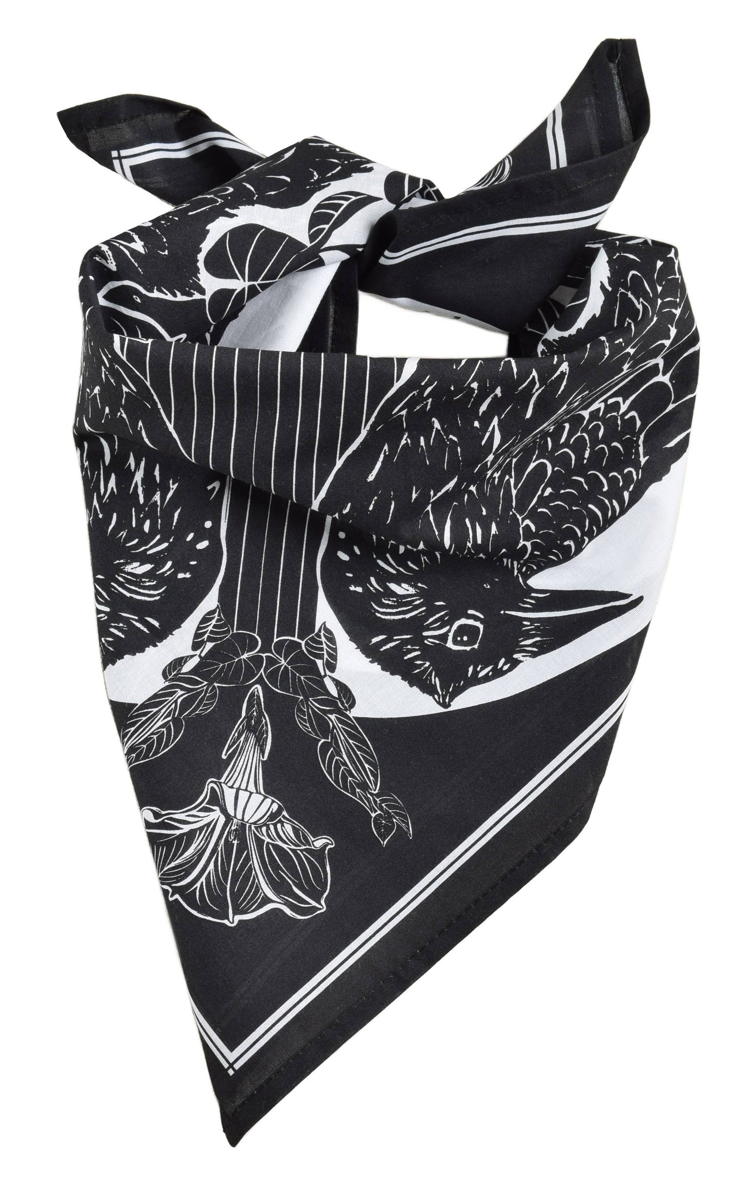 Crow Bandana - Dark Black