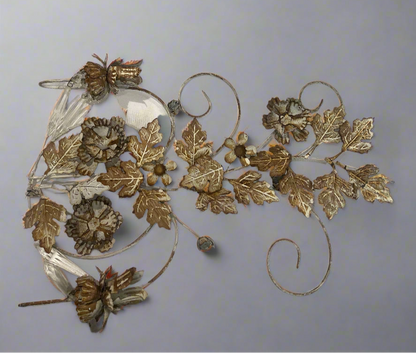 Vintage Italian Floral Wall Sconces (set of 2)