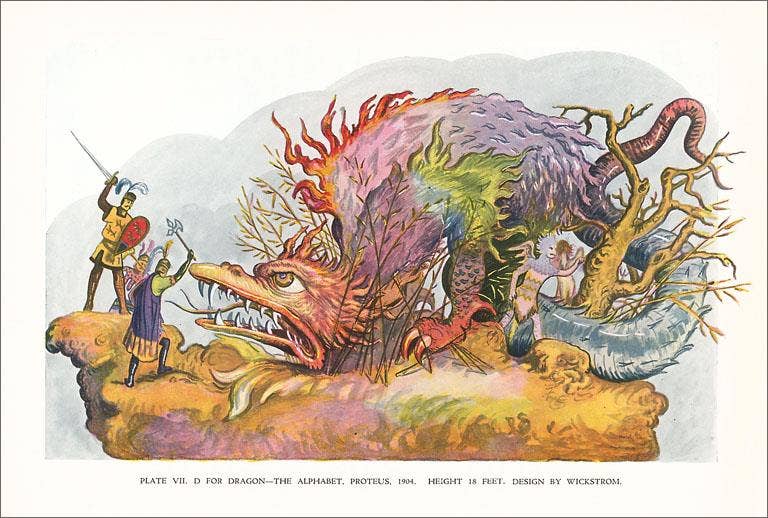 Art Print LU-329 Mardi Gras Float Rendering