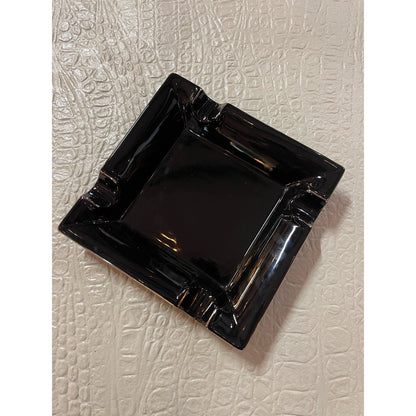 Vintage Craftman's Bench ceramic square glossy finish ashtray