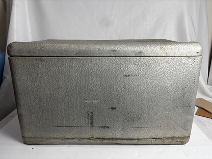 Vintage Cronstroms Aluminum Ice Chest Cooler – Metal Camping Drink Cooler with Drain Plug
