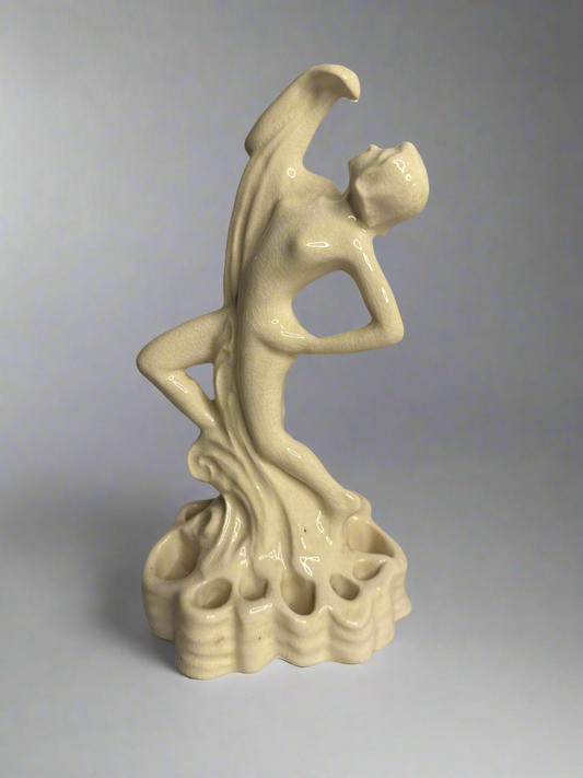 CSSR Vtg Cowan Pottery "Heavenward" Flower Frog