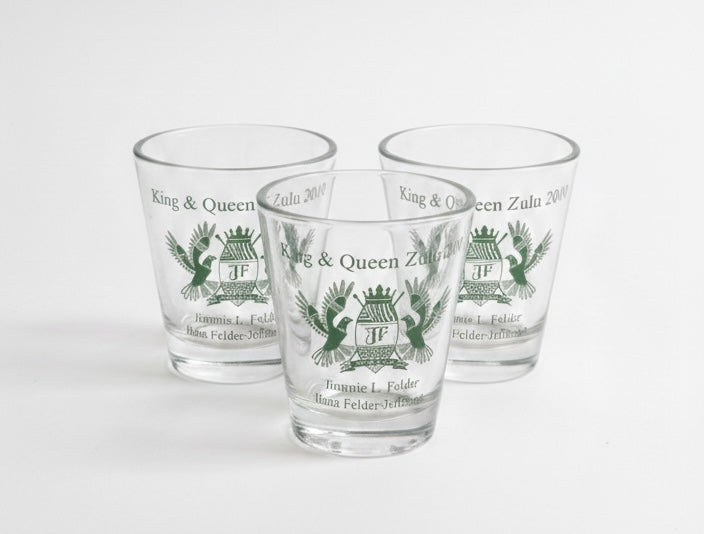 2010 Zulu King & Queen Shotglass (3) csbh