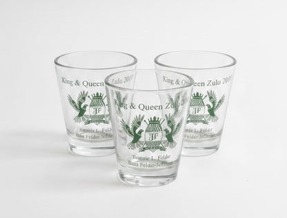 2010 Zulu King & Queen Shotglass (3) csbh