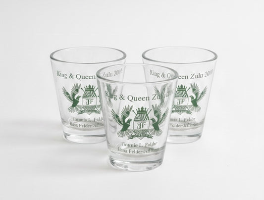 2010 Zulu King & Queen Shotglass (3) csbh