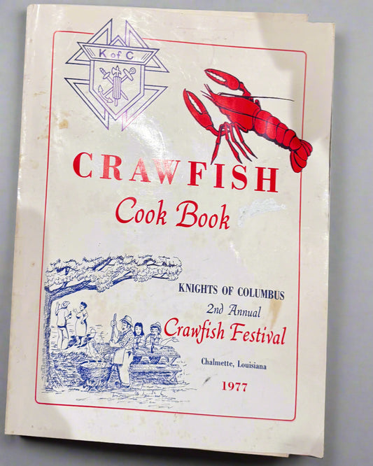 1977 Crawfish Cook Book Paperback Booklet