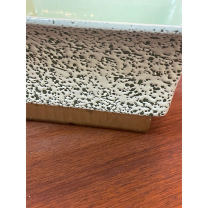 Vintage Shawnee Pottery 1958 MCM Chantilly lava glaze square planter bowl