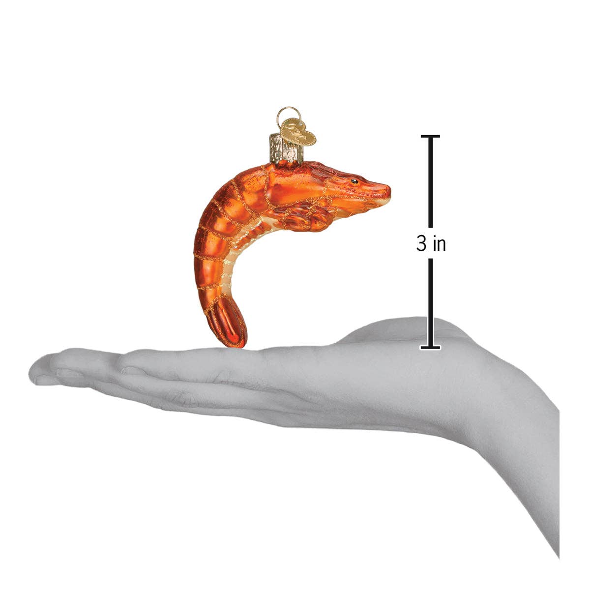 Shrimp Christmas Ornament