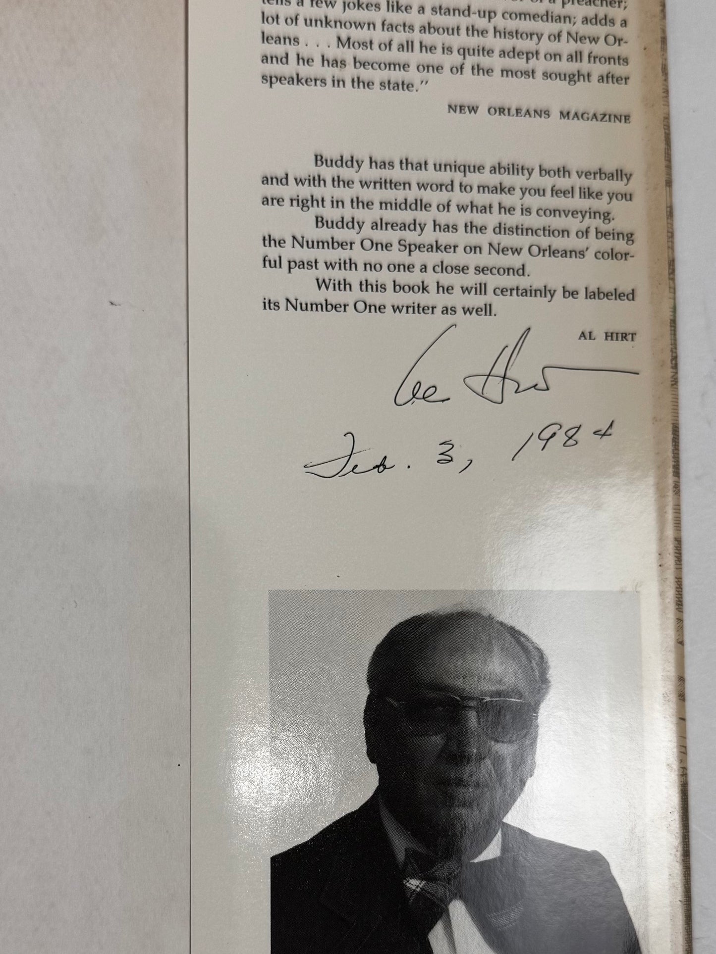 Signed (al hirt) Inside Story. CSBH