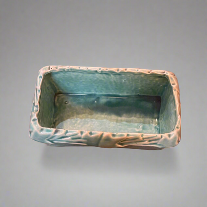 Vintage McCoy Pottery rectangular ceramic planter