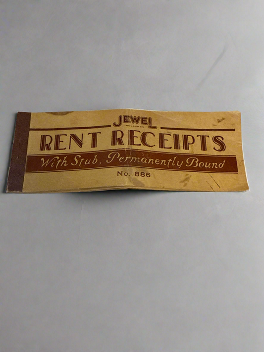 Jewel Receipts Booklet w/ Stub