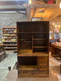 Solid Wood Open Cupboard with 7 Shelves & 6 Drawers