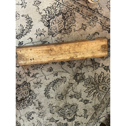 Vintage Perlu-Worm Helmond, Holland wooden distressed cigar mold