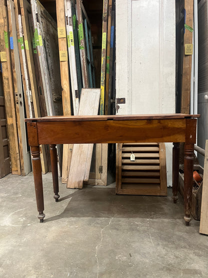 19th Century French Walnut Farm Table