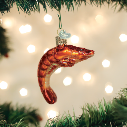 Shrimp Christmas Ornament