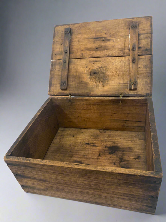 Vtg wood advertising crate