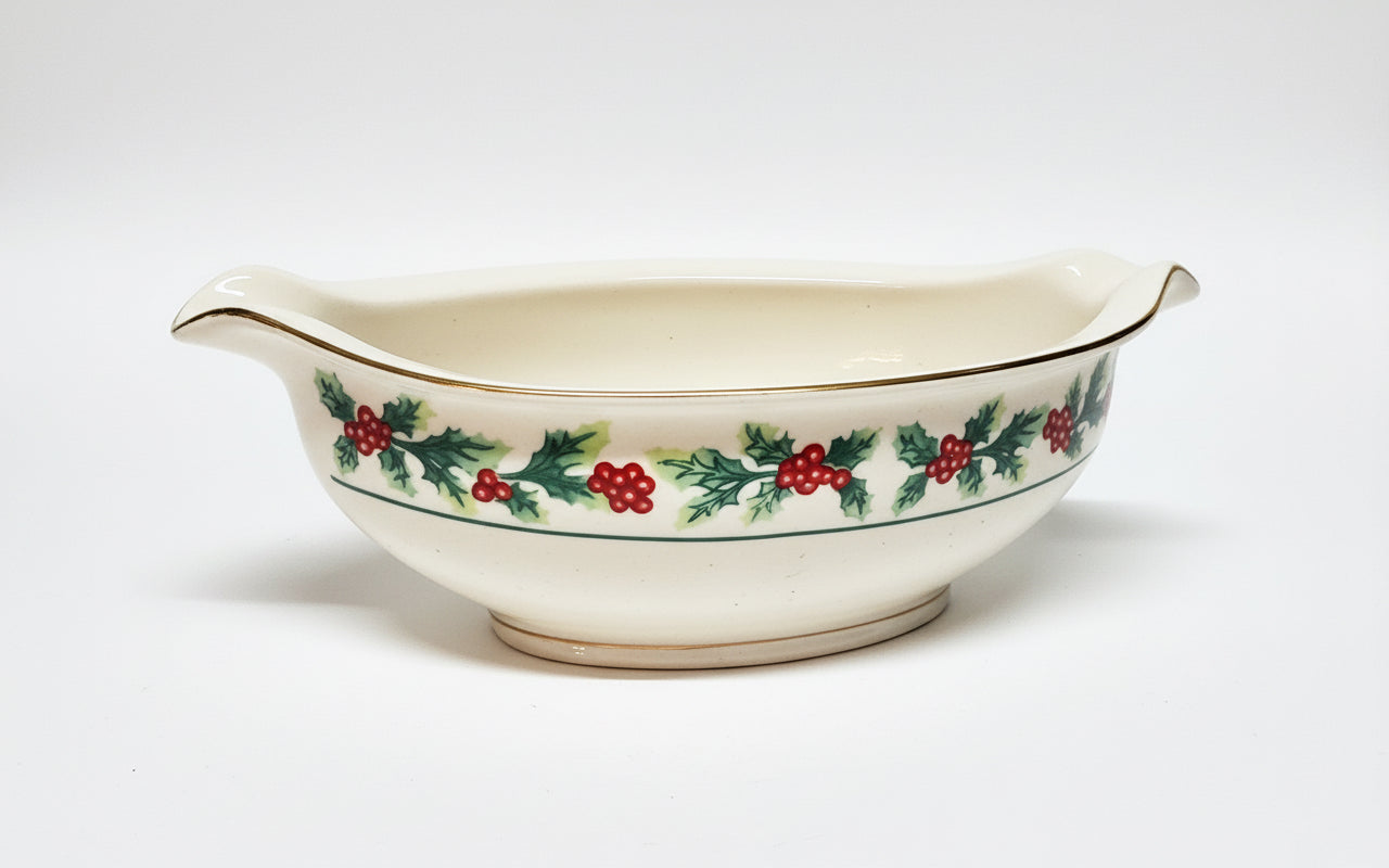 Gibson Holiday Gravy Boat CSBH