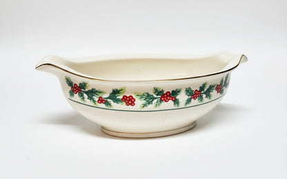 Gibson Holiday Gravy Boat CSBH