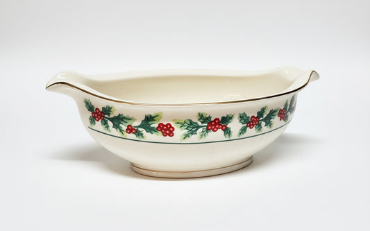 Gibson Holiday Gravy Boat CSBH