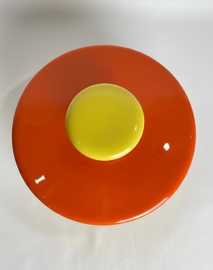 Vintage Retro Mod Daisy Large 6" Lidded Kitchen Canister