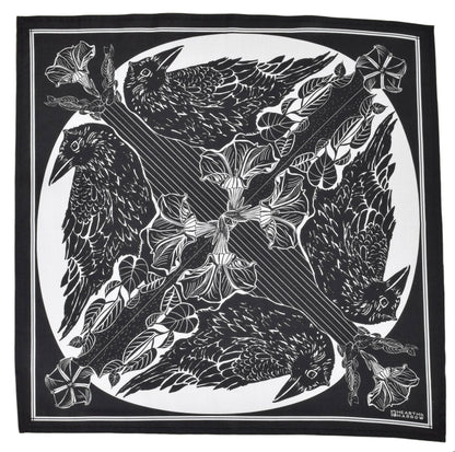 Crow Bandana - Dark Black