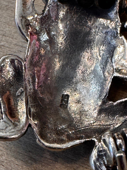 Sterling Silver Frog Brooch CSBH