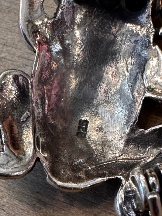 Sterling Silver Frog Brooch CSBH