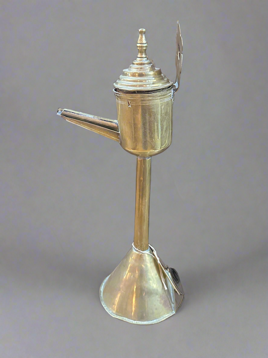 Vintage Wall Mount Whale Oil Lamp