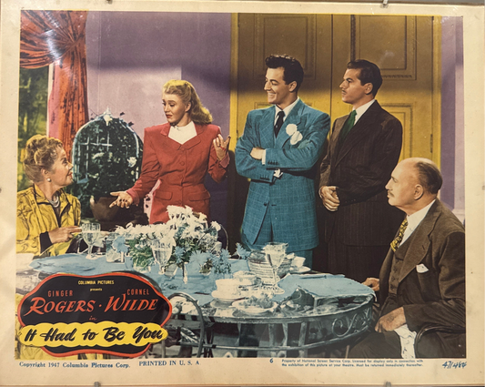 CSRR Lobby Card “It Had to Be You”