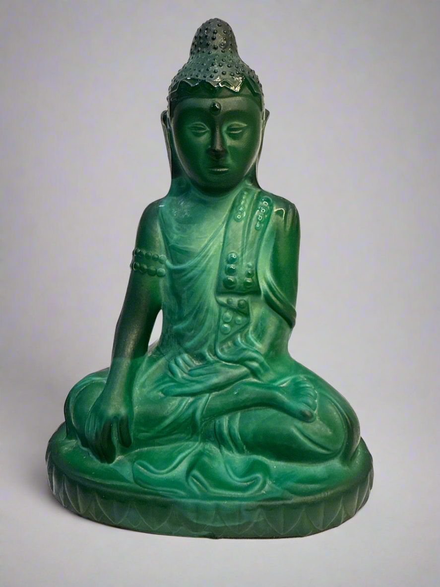 CSRR Malachite Glass Schlevogt Buddha