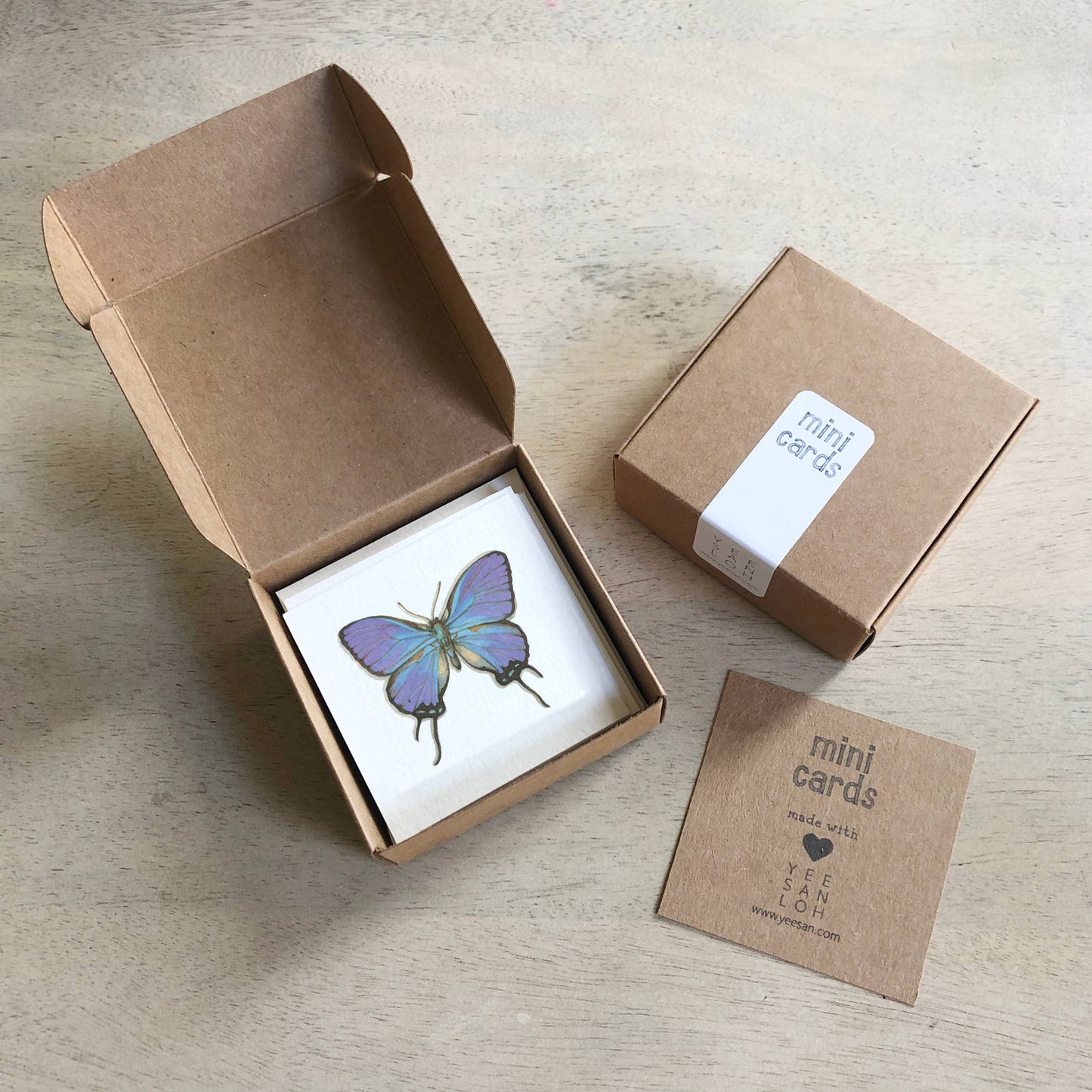 Mini Cards Set / Butterflies & Moths