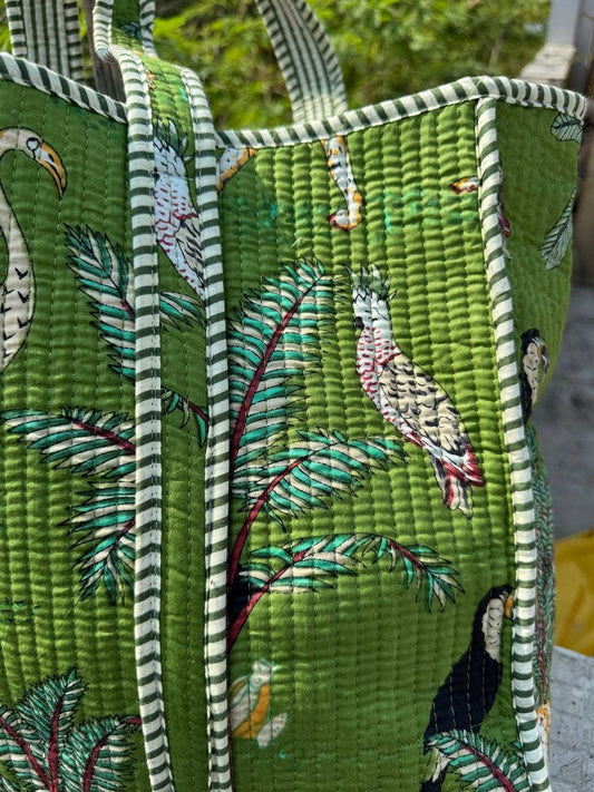 Animal Print Quilted Bag